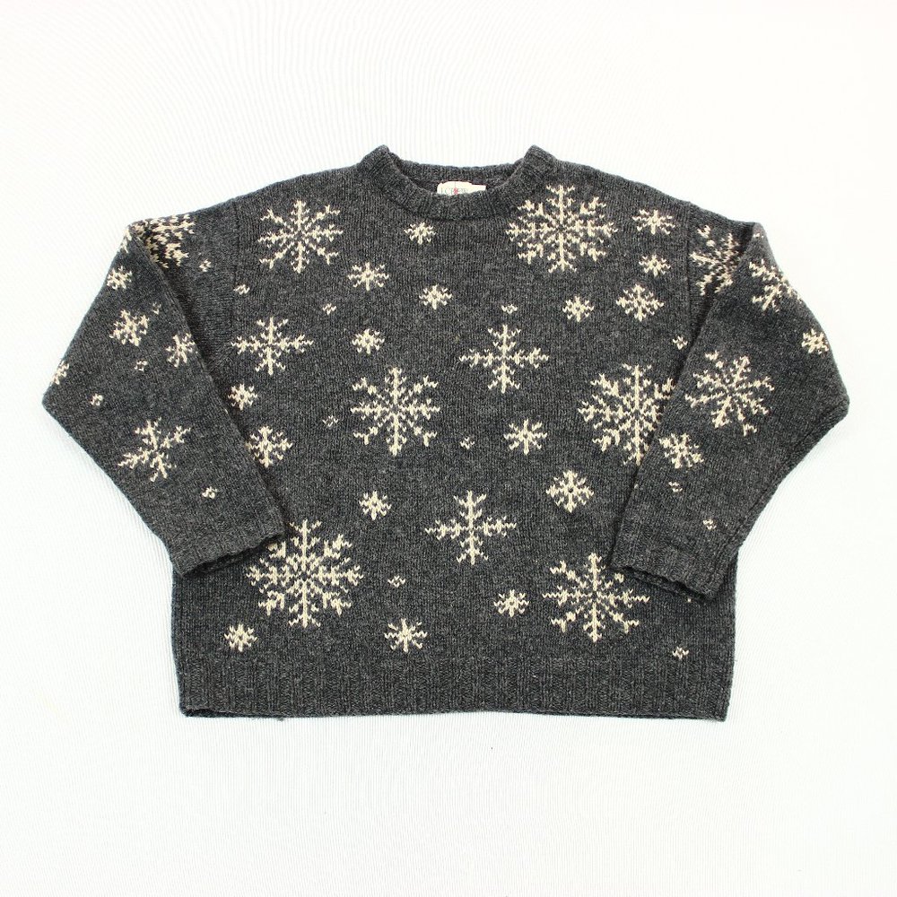 Vtg J Crew Oarsman 100% Wool Chunky Knit Sweater - Picture 1 of 6